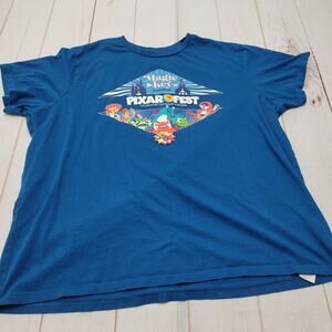 Pixar Fest Disneyland 2024 blue short sleeve T-Shirt magic key